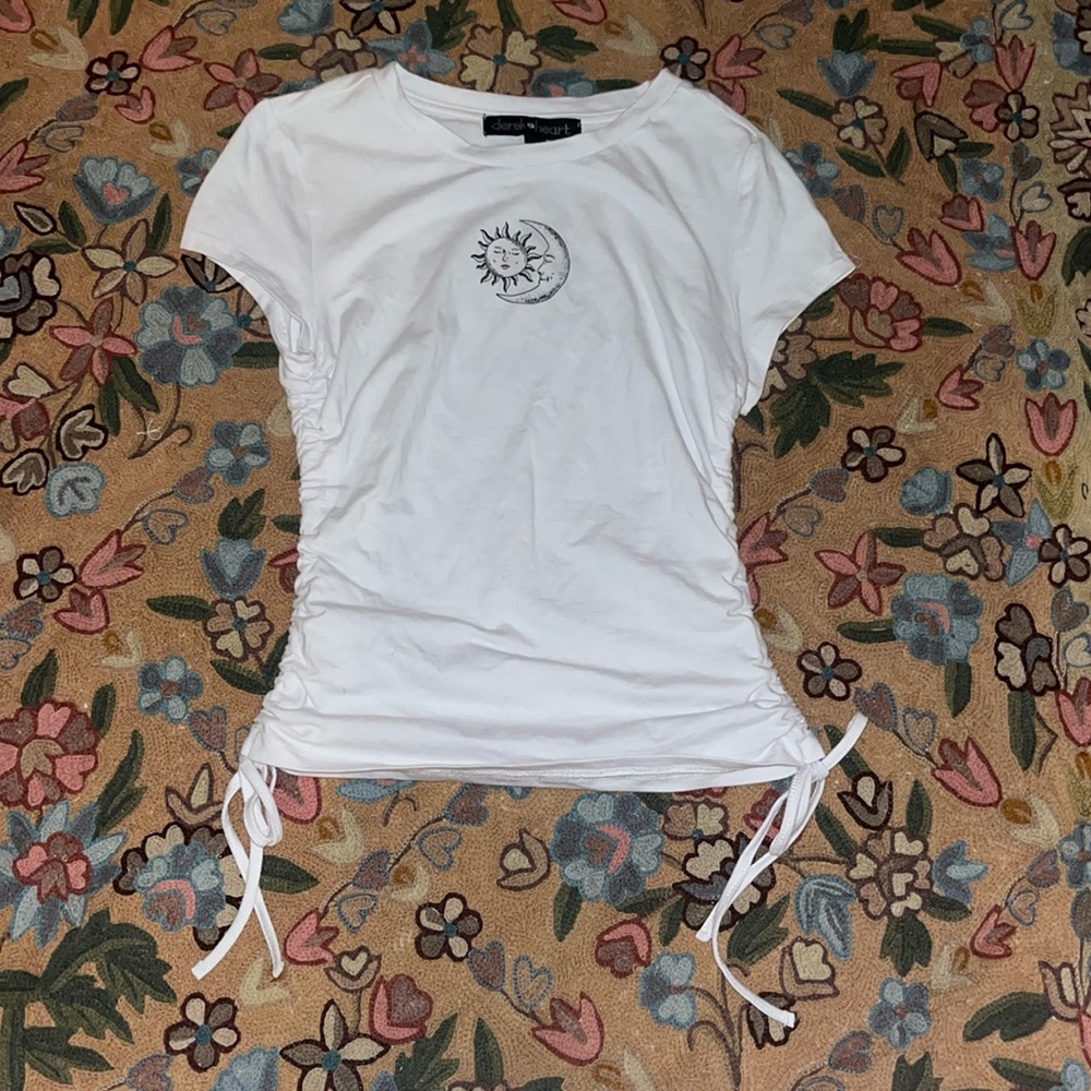 Women’s Derek Heart Synched White Tee